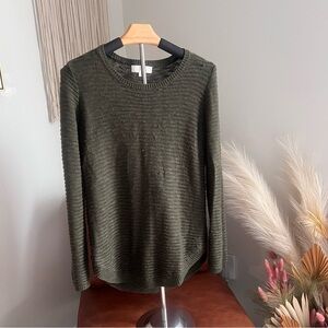 Pinque Olive Green Knit Sweater – Size Small
